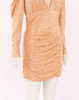Sabina Musayev 'Myra' Pleated Mini Dress Size Large