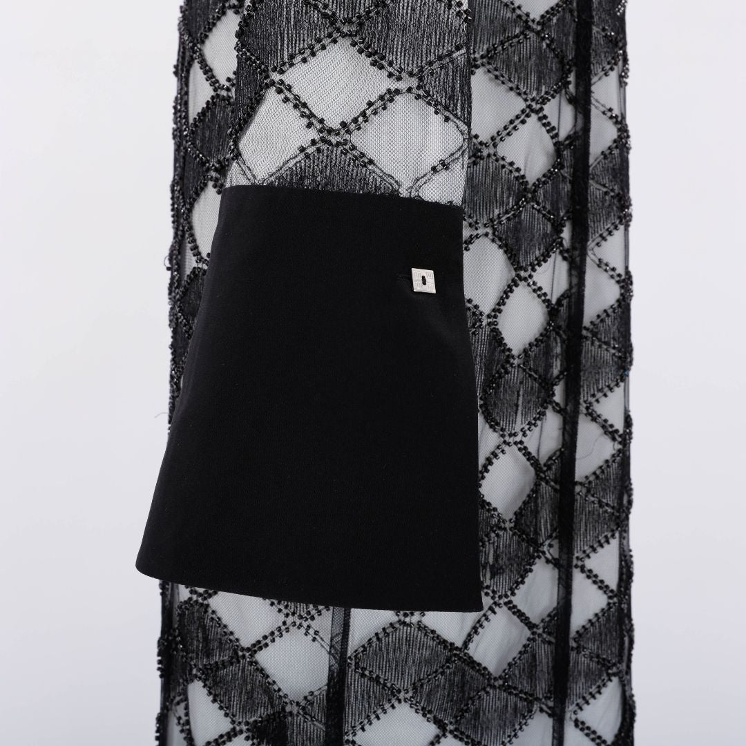 Muma Loves You Beaded Lace Shirt Dress Size L