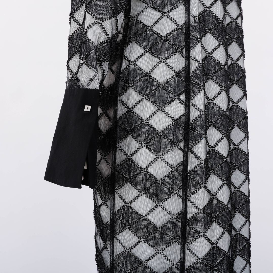 Muma Loves You Beaded Lace Shirt Dress Size L