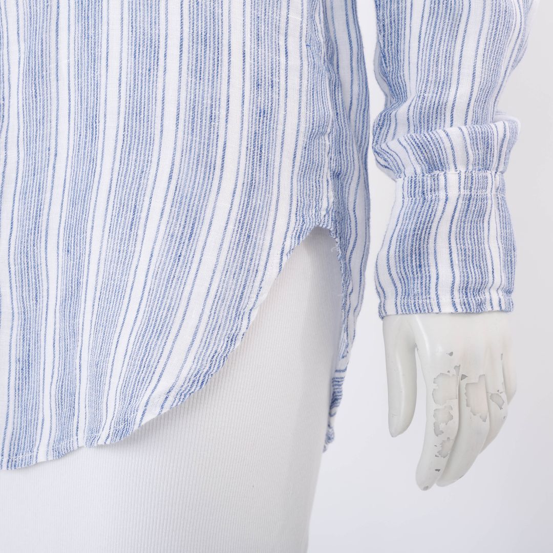 CP Shades Linen Long Sleeve Top Size XS