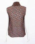 Lanvin Silk Lurex Blouse Size FR 40 | AU 12