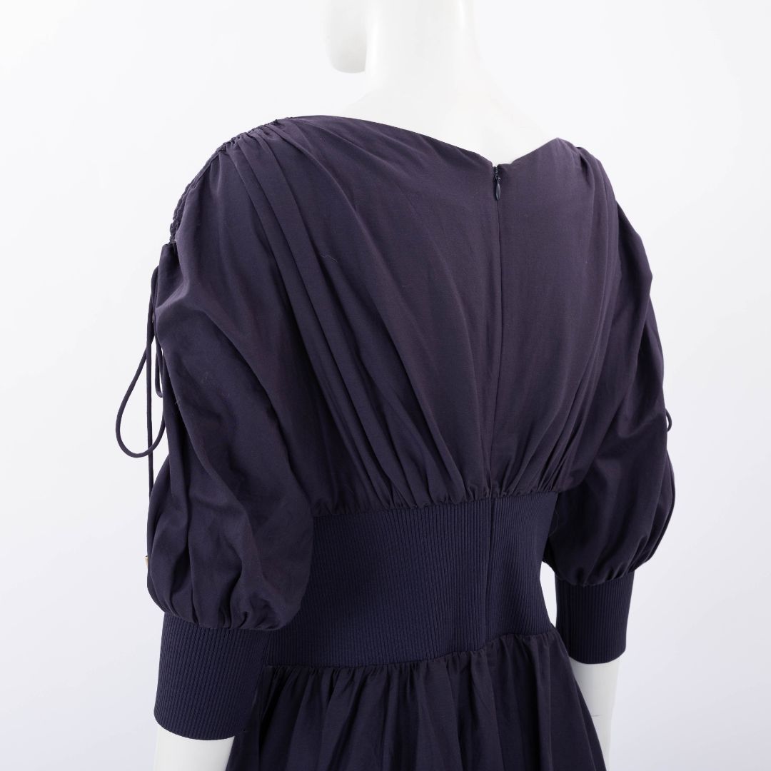 Zimmermann Cotton Shirred Midi Dress Size 3