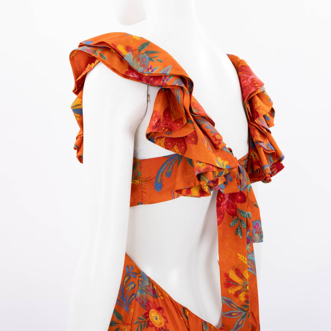 Zimmermann &#39;Ginger&#39; Frill Midi Dress Size 2