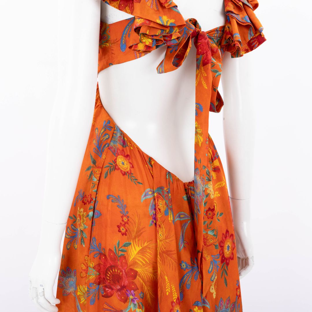 Zimmermann &#39;Ginger&#39; Frill Midi Dress Size 2