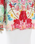 Camilla Silk 'Curved Collar' Blouse Size XL