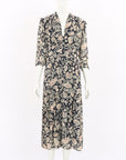 Ba&Sh Printed Midi Dress Size 3