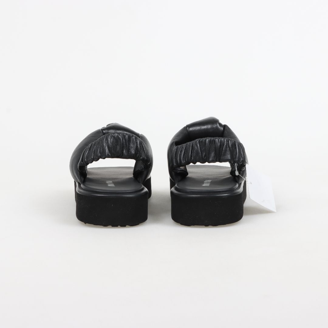 Miu Miu Leather Knot Platform Sandals Size 40